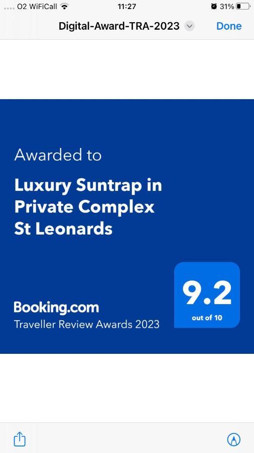 哈斯丁Luxury Suntrap In Private Complex St Leonards公寓 外观 照片